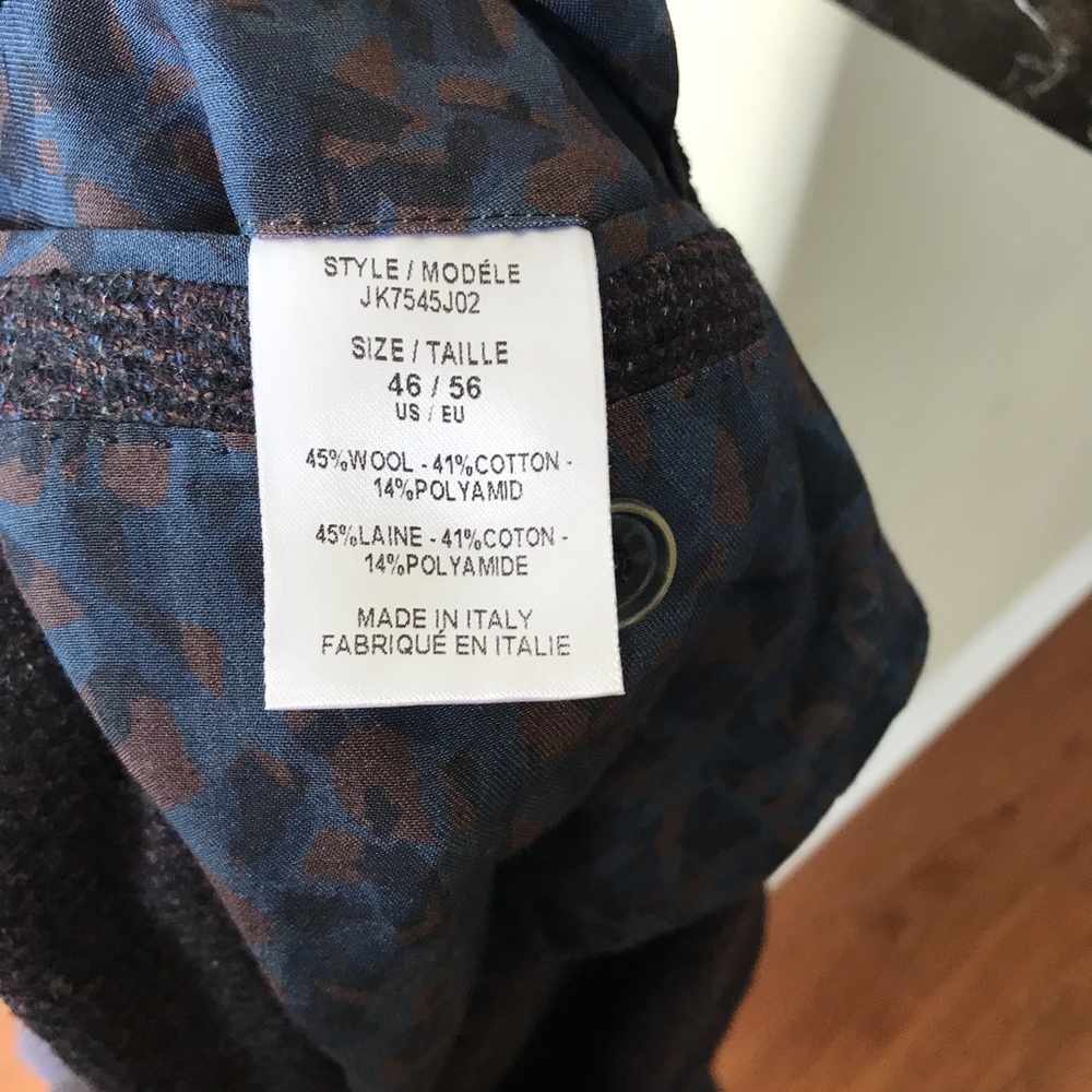Culturata Italian Melange Plum Wool Jacket - Picture 7 of 7